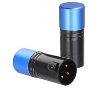 2 Pièces Terminateur Xlr à 3 Broches 120 Ohms Bleu | Compatible Dmx512, Contrôleurs de Scène, Résistance Intégrée, Plastique et Métal, Concerts, Théâtre