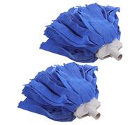 2 Pièces Tête de Balai de Rechange Filetage 1 Pouce, à Franges | Tissu et Plastique, Installation Facile, Forte Absorption, pour Sols Boisés, Carrelage, la Cuisine et Salle