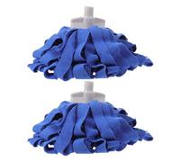 2 Pièces Tête de Balai de Rechange, Tissu, Filetage 1 Pouce | Réutilisable, Wringing Répété, Résiste à Déformation, Sols Bois et Carrelage, la Cuisine, Salle de Bain