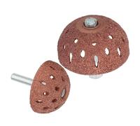 2 pièces Tête de Meulage Pneumatique pour Pneus, Bol 55mm, Acier allié | Tige de Liaison, Forme Bol, Finition Précise, Usage Industriel et Maintenance