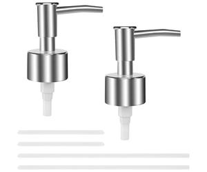 2 Pièces Têtes de Pompe pour Distributeur de Savon Pompe de Rechange pour Distributeur de Savon Liquide avec 4 Tubes POMPE A SAUCE