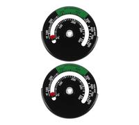 2 Pièces Thermomètre de Cuisson pour Cheminée et Four, 0-500 °C, | Double Affichage Celsius Fahrenheit, Mesure Précise des Températures Élevées, Jauge Polyvalente pour Poêle à Bois