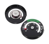 2 Pièces Thermomètre de Four et Cheminée 0-500 °C, Affichage Double | Plastique Résistant, Fixation Magnétique Solide, Mesure Précise pour Cuisson Intérieure, Poêle à Bois et Foyer