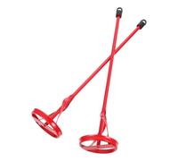 2 Pièces Tige de Mélange à Ciment Rouge 40x8,5cm pour Peinture | Acier au Carbone, Usage Domestique, Mélange en Seau, pour Boue et Savonnette, Finition Professionnelle