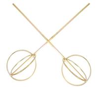 2 Pièces Tige de Mélange Hexagonale en Acier pour Perceuse, Or | Bras Soudé, Mélange du Bas Haut, Bords Lisses, pour Adhésifs Carrelage et Teintures