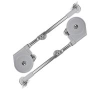 2 Pièces Tige de Traction en ABS pour Argenté Porte Rabattable | Accessoire Multi-usage Résistant à L’usure, pour Porte de Meuble Mural, Aspect Soigné, Finition Argenté