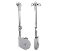 2 Pièces Tige de Traction pour Armoire Support de Porte Retourné | Alliage Zinc et ABS Argenté, Usage Multi-emploi pour Meuble Mural et Coiffeuse, Accessoires Inclus
