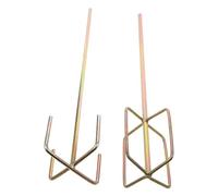 2 Pièces Tige Mélangeuse Longue en Acier à Tête Hexagonale | Cadre Soudé, Mélange Rapide du Mortier Ciment Lasures, Adaptée aux Finisseurs de Cloisons Sèches et Bricoleurs