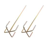 2 Pièces Tige Mélangeuse pour Perceuse Hexagonale en Acier Or
