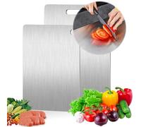 2 Pièces Titanium Cutting Board - Anti-odeur & Double Face | Planche à Découper en Titane - Anti-bactérien Sans Odeur Facile à nettoyer Pour Viande Fruits Et Légumes
