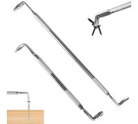 2 Pièces Tournevis Coudés, 135mm/185mm Tournevis Décalés Type Z Double Tête, magnétiques, pour Travaux Dans des Espaces Étroits, Opérations Serrage et Fixation Vis Dans des Espaces Confinés (Argent)