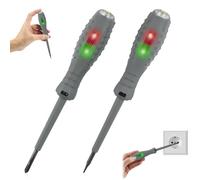 2 Pièces Tournevis Testeur De Tension 2en-1,Tournevis Magnétique Fort À Couple Élevé,Détecteur D'électricité,Électrique à Induction,Stylo De Test Électrique Réactif,pour La Détection
