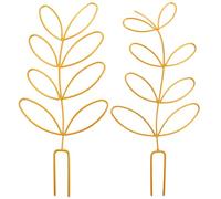 2 Pièces Treillis pour Plantes Grimpantes, Fer, Or, Jardin | Soutien pour Tiges et Branches Tombantes, Aide à Croissance, Protège du Vent, pour Rosiers et Plantes Grimpantes
