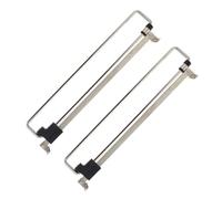 2 Pièces Tringle à Vêtements Télescopique, 30cm, Argenté | Montage en Tête sans Perçage, Fer et Plastique, pour Placard et Dressing, Lot de 2