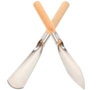 2 Pièces Truelle de Jardin en Acier Inoxydable Manche en Bois | Cultiver le Sol Compatible Manches de Différentes Longueurs, Outil Robuste, Usage Jardin et Verger