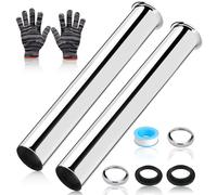 2 Pièces Tube Plongeur Siphon Acier Inoxydable, 400mm Tuyau pour Siphon