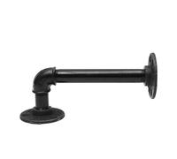 2 pièces tuyau étagère Vintage rétro noir fer mur flottant support décor à la maison stockage Holde L de Pour Maison