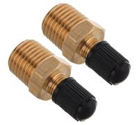2 Pièces Valve de Compresseur D’air en Laiton 1/4 Npt | Installation Facile, Usage Chantier et Maison, Filetage Externe 1/4 Pouce, Contrôle Précis, Couleur Or