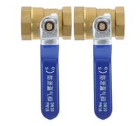 2 Pièces Vanne à Bille à Passage Intégral en Laiton 3/4 Pouces | Débit Fluide, Usage Polyvalent pour Réservoirs D’eau de Pluie, Acier Inoxydable, Filetage Femelle