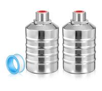 2 Pièces Vanne à Flotteur 1/2 Pouce en Acier Inoxydable | Robinet Flotteur, Arrêt Automatique et Remplissage, Réservoirs D'eau, Raccord 20mm, Argenté