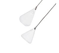 2 Pièces Vase Hydroponique Suspendu Géométrique Lot de Trois | Blanc, Formes Triangle Goutte Polyèdre, pour Mini Jardin Féerique et Mousse