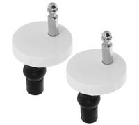 2 Pièces Vis de Fixation pour Siège de Toilette, Blanc, PVC | Kit de Remplacement Complet, Installation Facile, Ajustement Sûr, pour Charnières Supérieures et Couvercle