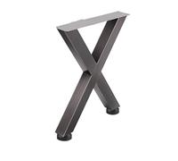 2 Pieds De Table en Acier en Forme De X, Compatibles avec SucceBuy, Trous Pré-percés, Charge De 2204 LB, for Maison, Bar Commercial, Hôtel, Bureau