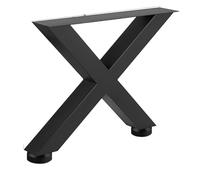 2 Pieds De Table en Acier en Forme De X, Compatibles avec SucceBuy, Trous Pré-percés, Charge De 2204 LB, for Maison, Bar Commercial, Hôtel, Bureau