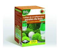 BSI - 2 Pièges De Surveillance - Pour Pyrale Du Buis - Pièges Avec Capsule A Phéromones - Agit Jusqu'à 3 Mois