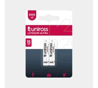 2 Piles AAA / FR03 Uniross Lithium Ultra