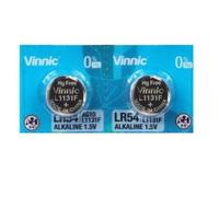 2 piles AG10 Vinnic /L1131/LR1130/189/V10GA/RW89/D189 -