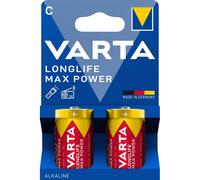 2 Piles Alcalines C / LR14 Varta LongLife Max Power