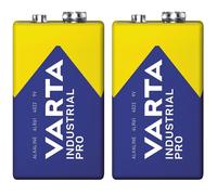 2 piles alcalines R9V R-9 6LR61 9V R-9 Varta Industrial Pro
