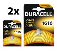 2 piles au lithium Duracell CR1616