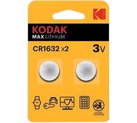 2 Piles bouton Kodak Lithium CR1632 3V Lithium