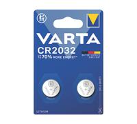 2 piles boutons au lithium Varta CR2032