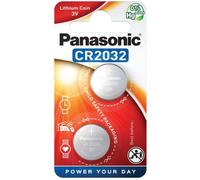 2 Piles CR2032 Panasonic Bouton Lithium 3V