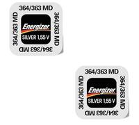 2 piles Energizer 364/363