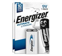 2 Piles Energizer Ultimate Lithium L6LR61 - Pile E-Block Transistor 9 V