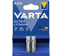 2 Piles Lithium AAA / LR03 Varta Ultra Lithium