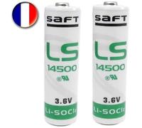2 Piles lithium LS14500 - 14500 - AA - 3,6V - SAFT