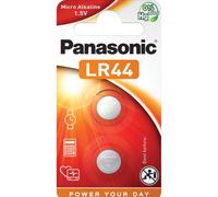 2 Piles LR44 / V13GA / A76 Panasonic Alcaline 1,5V