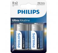 Pack de 2 piles Philips Ultra Alkaline D LR20 G