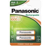2 Piles Rechargeables AA / HR6 1000mAh Panasonic for DECT