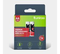 2 Piles Rechargeables AA / LR6 2500mAh Uniross Premium Accu