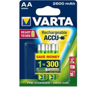 2 PILES RECHARGEABLES AA (Mignon) - HR6 (5716) - 2600 mAh VARTA