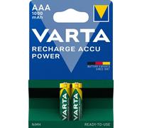 2 Piles Rechargeables AAA / HR03 1000mAh Varta Accu