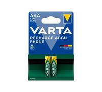 2 Piles Rechargeables AAA / HR03 550mAh Varta Accu Phone