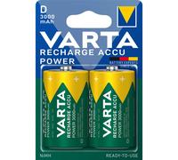 2 Piles Rechargeables D / HR20 3000mAh Varta Accu