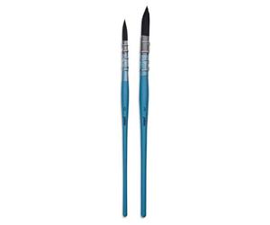 2 Pinceaux - Mouilleur - Aquarelle - Imitation Petit-Gris - N°0 - N°3 - Pébéo Gris